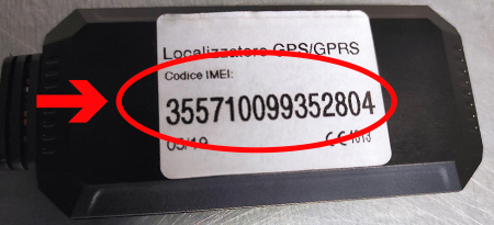 Codice IMEI del prodotto